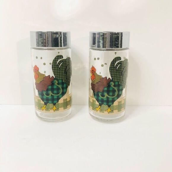 Julie Ingleman designs international china rooster morn salt and pepper shaker - Picture 1 of 5